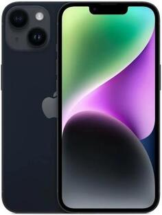 Смартфон Apple A2882 iPhone 14 128Gb 6Gb темная ночь моноблок 3G 4G 1Sim 6.1 1170x2532 iOS 15 12Mpix 802.11 a/b/g/n/ac/ax NFC GPS GSM900/1800 GSM1900
