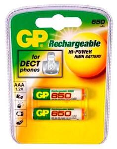 Аккумулятор GP 65AAAHC-2CPCR2 650 mAh AAA 2 шт