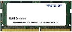 Оперативная память для ноутбука 4Gb (1x4Gb) PC3-19200 2400MHz DDR4 SO-DIMM CL17 Patriot PSD44G240081S Патриот