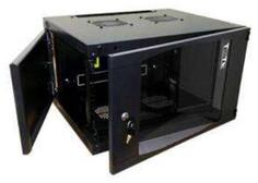 Шкаф настенный 12U Lanmaster TWT-CBWNG-12U-6X6-BK 550x600mm черный 60кг