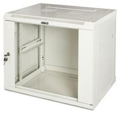 Шкаф настенный серии Pro, 9U 600x450, стеклянная дверь TWT-CBWPG-9U-6x4-GY Lanmaster
