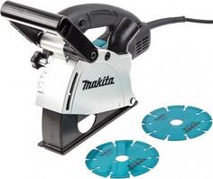 Штроборез MAKITA SG-1251J 1400Вт ф125мм 10000об\\\\м систейнер паз:гл-0-30мм\\\\шир-6-30мм диск-2шт