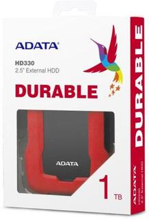 Внешний жесткий диск 2.5 1 Tb USB 3.1 A-Data AHD330-1TU31-CRD HD330 красный Adata