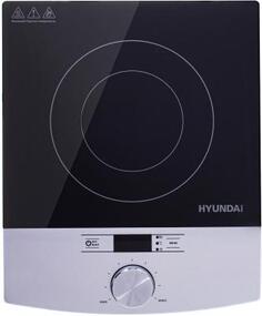 Плита Электрическая Hyundai HYC-0102 серебристый/черный стеклокерамика (настольная)