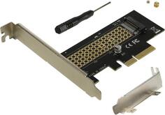 ORIENT C300E, Переходник PCI-E 4x-&gt;M.2 M-key NVMe SSD, тип 2230/2242/2260/2280, планки крепления в комплекте (31100)