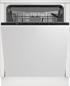 Встраиваемая посудомоечная машина Beko BDIN16520, полноразмерная, ширина 59.8см, полновстраиваемая, загрузка 15 комплектов