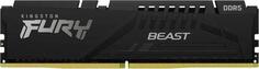 Оперативная память для компьютера 16Gb (1x16Gb) PC5-48000 6000MHz DDR5 DIMM CL36 Kingston Fury Beast KF560C36BBE2-16