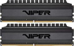 Оперативная память для компьютера 32Gb (2x16Gb) PC4-25600 3200MHz DDR4 DIMM CL16 Patriot Viper 4 Blackout PVB432G320C6K Патриот