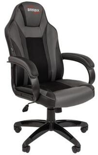 Кресло компьютерное BRABIX Tanto GM-171, TW/экокожа, черное/серое, 532574, 7083502