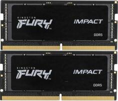 Оперативная память для ноутбука 16Gb (2x8Gb) PC5-38400 4800MHz DDR5 SO-DIMM CL38 Kingston Fury Impact KF548S38IBK2-16