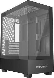Powercase Vision Micro M, Tempered Glass, чёрный, mATX (CVMMB-L0)