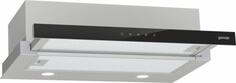 Вытяжка встраиваемая Gorenje TH64E3SGB черный/нержавеющая сталь