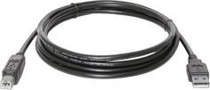 Кабель Type-B 3м Defender USB04-10 круглый черный 83764