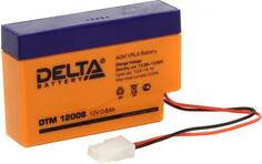 Delta DTM 12008 (0.8 А\\\\ч, 12В) свинцово- кислотный аккумулятор Дельта