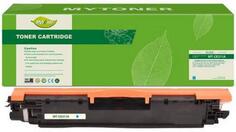 Тонер-картридж MyToner, аналог HP CE311A/126A/Canon 729 синий 1k с чипом