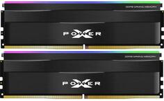 Оперативная память для компьютера 64Gb (2x32Gb) PC5-44800 5600MHz DDR5 DIMM CL40 Silicon Power XPower Zenith RGB SP064GXLWU560FDF