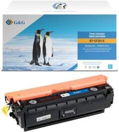 Картридж G&amp;G, аналог HP CF361X/508X синий 9.5k с чипом GG
