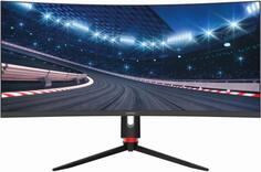 Монитор Digma 34 Overdrive 34A711Q черный VA LED 4ms 21:9 HDMI M/M матовая HAS Piv 300cd 178гр/178гр 3440x1440 165Hz G-Sync FreeSync DP UW 7.3кг