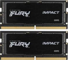 Модуль памяти SO-DIMM DDR 5 DIMM 32Gb PC48000, 6000Mhz, Kingston FURY Impact XMP CL38 (Kit of 2) (KF560S38IBK2-32)