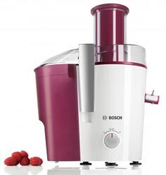 Соковыжималка Bosch MES25C0 700 Вт пластик белый бордовый