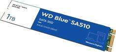 Твердотельный накопитель SSD M.2 1 Tb Western Digital Blue SA510 Read 560Mb/s Write 520Mb/s 3D NAND TLC WDS100T3B0B