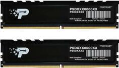 Оперативная память для компьютера 64Gb (2x32Gb) PC5-38400 4800MHz DDR5 DIMM CL40 Patriot Signature Premium PSP564G4800KH1 Патриот