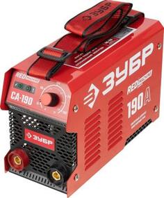 Сварочный инвертор ЗУБР СА-190 190 А, MMA, 6600 Вт, 220 В, 1.6-5 мм