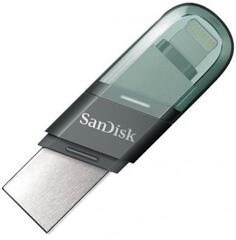 Флеш Диск Sandisk 256Gb iXpand Flip SDIX90N-256G-GN6NE USB3.1 зеленый/серебристый