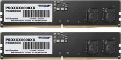 Оперативная память для компьютера 32Gb (2x16Gb) PC5-44800 5600MHz DDR5 DIMM CL46 Patriot Signature PSD532G5600K Патриот