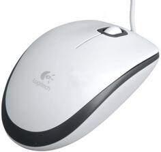 Мышь проводная Logitech M100 белый USB 910-005004