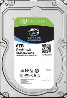 Жесткий диск Seagate SATA-III 6Tb Skyhawk (7200rpm) 256Mb 3.5 (ST6000VX008)