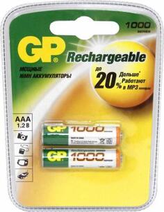 Аккумулятор GP 100АААНС 1000 мАч AAA 2 шт