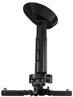 Крепеж Wize Pro PR24A потолочный универсальный крепление+штанга 46-61см +площадка к потолку наклон +/- 25° поворот +/- 6° вращение 360° до 23кг черный