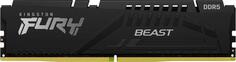 Оперативная память для компьютера 8Gb (1x8Gb) PC5-41600 5200MHz DDR5 DIMM Unbuffered CL40 Kingston Fury Beast KF552C40BB-8