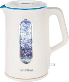Чайник электрический Hyundai HYK-G8888 1700 Вт кремовый 1.5 л пластик/стекло