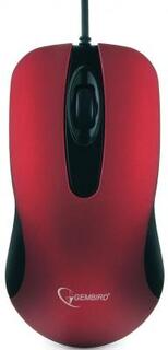Мышь проводная Gembird MOP-400-R красный USB