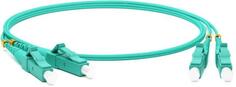 Патч-корд Hyperline FC-D2-503-LC/PR-LC/PR-H-2M-LSZH-AQ(FC-503-LC-LC-10G-2M) волоконно-оптический 2м