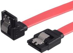Кабель GoPower SATA (m)-SATA (m) 0.5м силикон ver.2.0 красный (1/250)