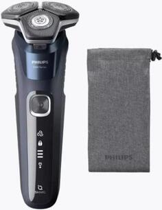 Бритва PHILIPS Тип роторная/Электропитание от аккумулятора/Время автономной работы 60 мин. Цвет синий S5885/10