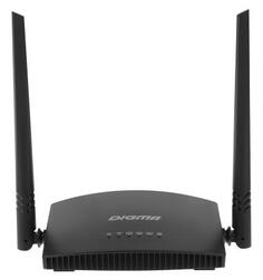Wi-Fi роутер Digma DWR-N301 802.11bgn 300Mbps 2.4 ГГц 3xLAN RJ-45 черный