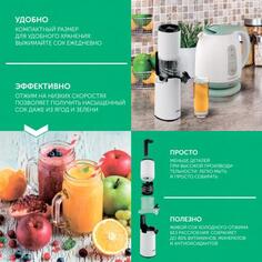 Соковыжималка Scarlett SC-JE50S59 130 Вт пластик белый