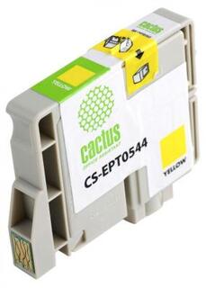 Струйный картридж Cactus CS-EPT0544 желтый для Epson Stylus Photo R800/R1800 450стр.