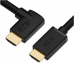 GCR Кабель 1.0m HDMI 2.0, M/M правый угол, черный, HDR 4:2:2, Ultra HD, 4K 60 fps 60Hz/5K*30Hz, 3D, AUDIO, 18.0 Гбит/с, 28/28 AWG, GCR-52321 Green Connection