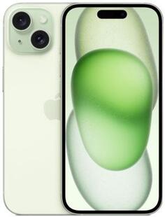 Смартфон Apple A3090 iPhone 15 128Gb салатовый моноблок 3G 4G 1Sim 6.1 iOS 17 802.11 a/b/g/n/ac/ax NFC GPS