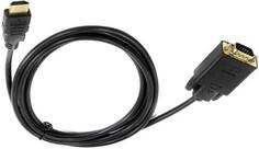 Переходник HDMI 1.8м VCOM Telecom CG596-1.8M круглый черный