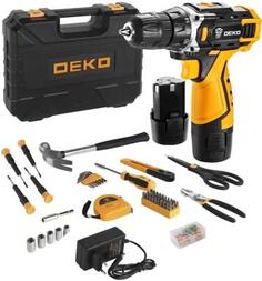 Дрель-шуруповерт Deko DKCD12FU-Li-Ion аккум. патрон:быстрозажимной (кейс в комплекте) ДЕКО
