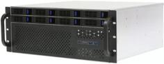 Procase ES408XS-SATA3-B-0 Корпус 4U Rack server case (8 SATA3/SAS 12Gb hotswap HDD), черный, без блока питания, глубина 400мм, MB 12x13