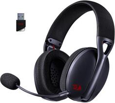 Беспроводная игровая гарнитура REDRAGON IRE PRO чёрная (USB, 2.4G, Bluetooth, 40 мм, 400 мАч) Defender
