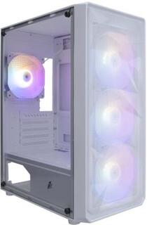Корпус microATX 1stPlayer FD3-M Без БП белый FD3-M White (FD3-M-WH-4F1-W)