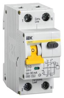 Iek MAD22-5-010-C-30 АВДТ 32 C10 - Автоматический Выключатель Дифф. тока